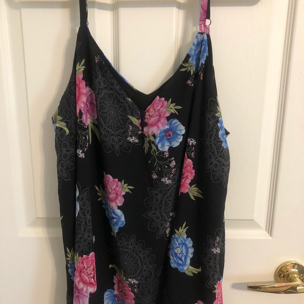 NEW PRICE!  Floral Spaghetti Straps Top